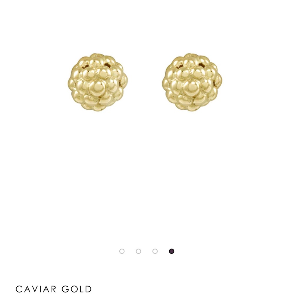 Lagos 18k gold stud earrings